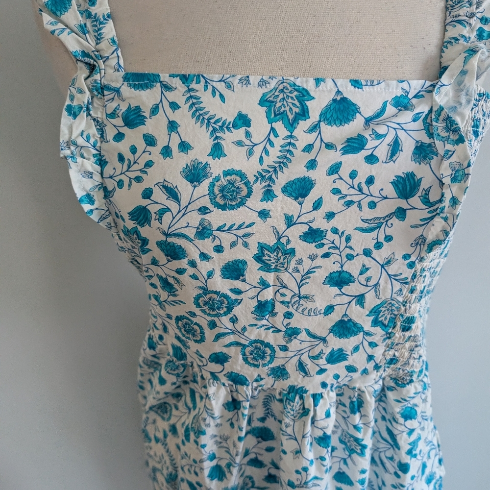 Women's Draper James Large Maxi Blue White - Picture 6 of 7
